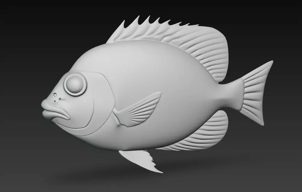 Fish Realistic 3D Model - Low Poly Realistic Game Ready Low-poly 3D model_19