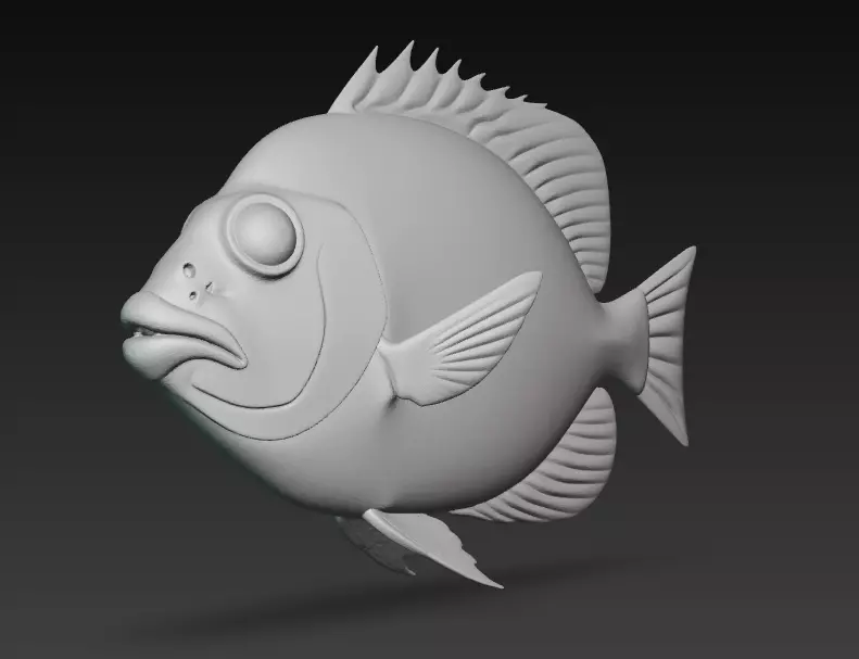 Fish Realistic 3D Model - Low Poly Realistic Game Ready Low-poly 3D model_15