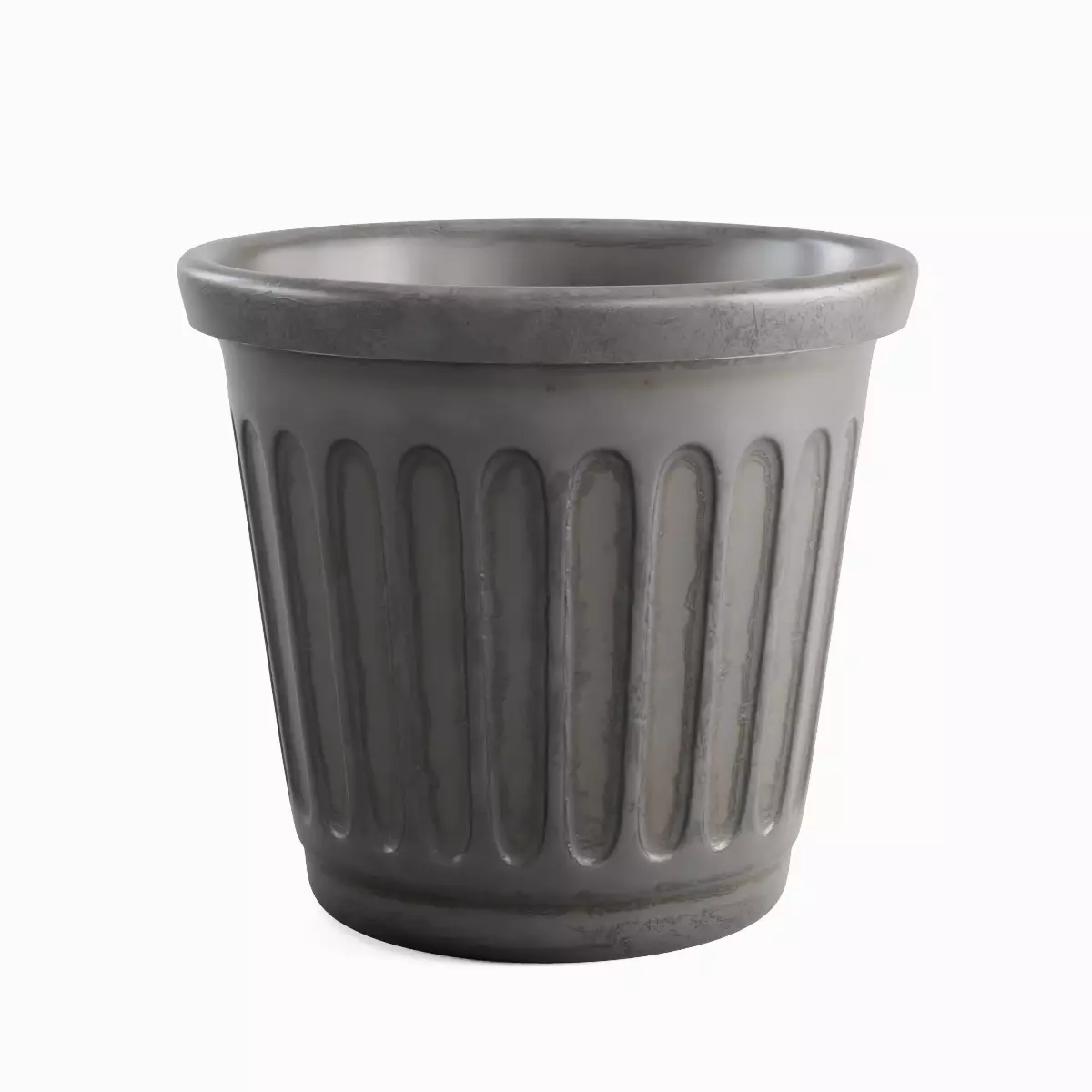 Plastic Flowerpot Set 3D model_8