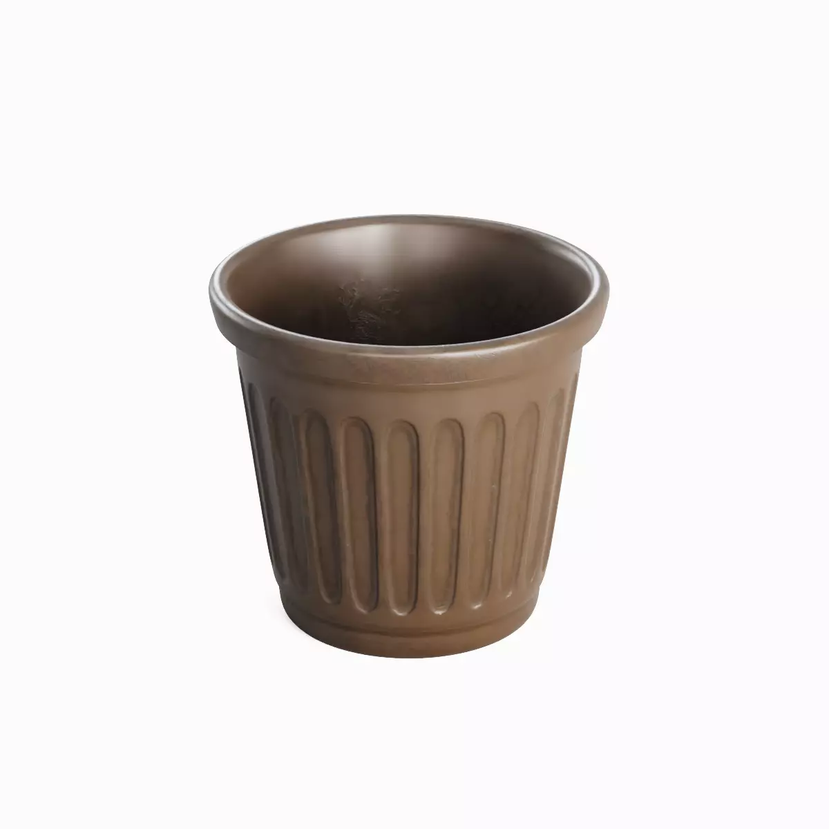Plastic Flowerpot Set 3D model_6