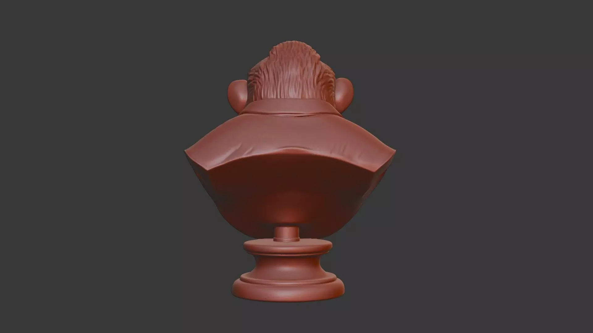 Ape Bust 3D Model STL Printable 3D print model_5