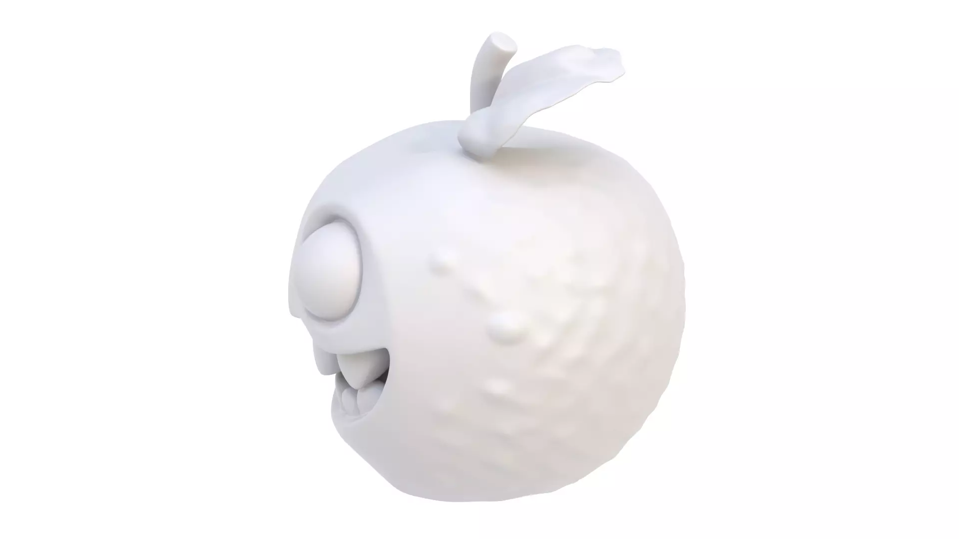 Toothy fruit 3D model_3