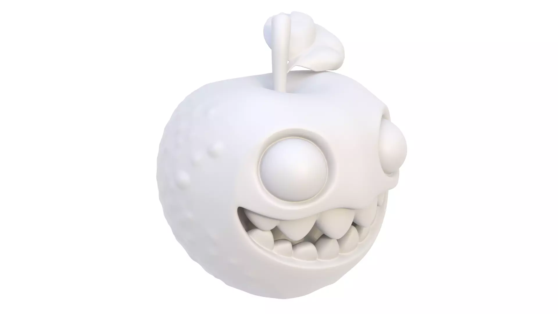 Toothy fruit 3D model_7