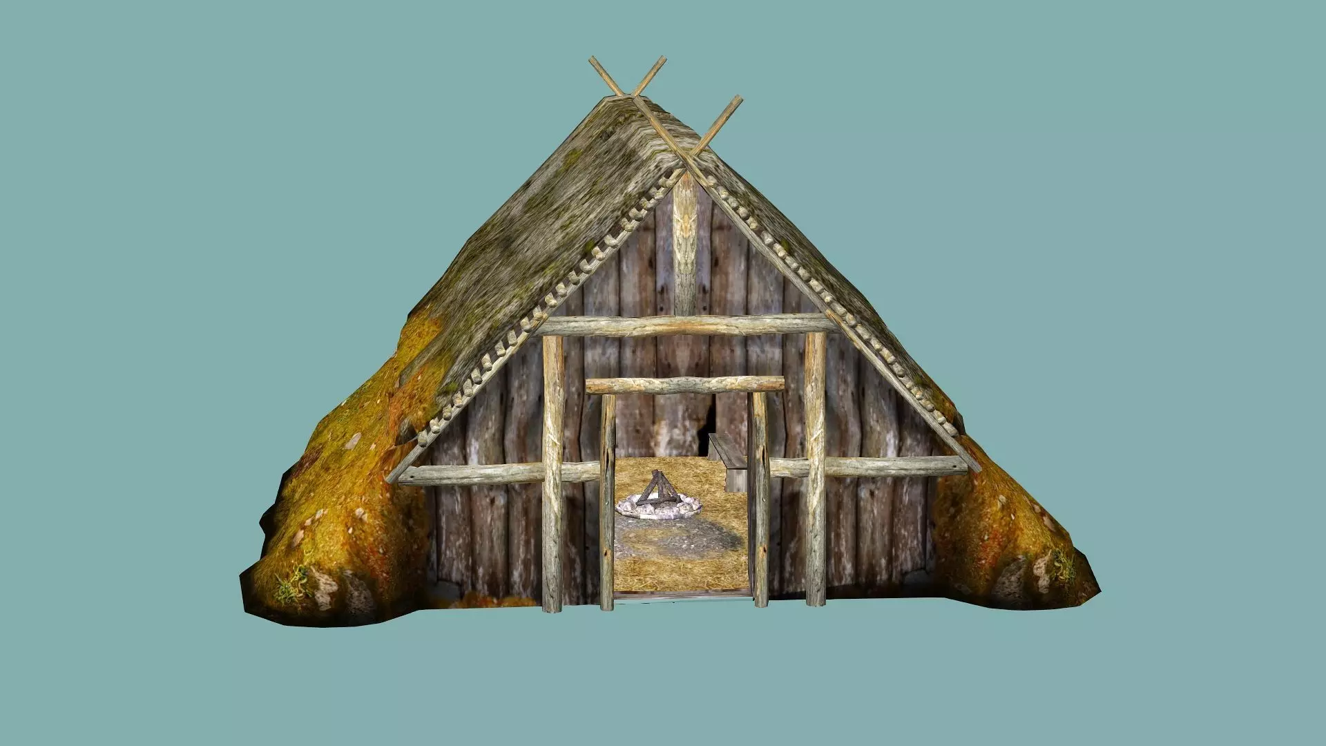 Fantasy Medieval Exclusive Village Hut House PPB 3D Model Low-poly 3D model_6