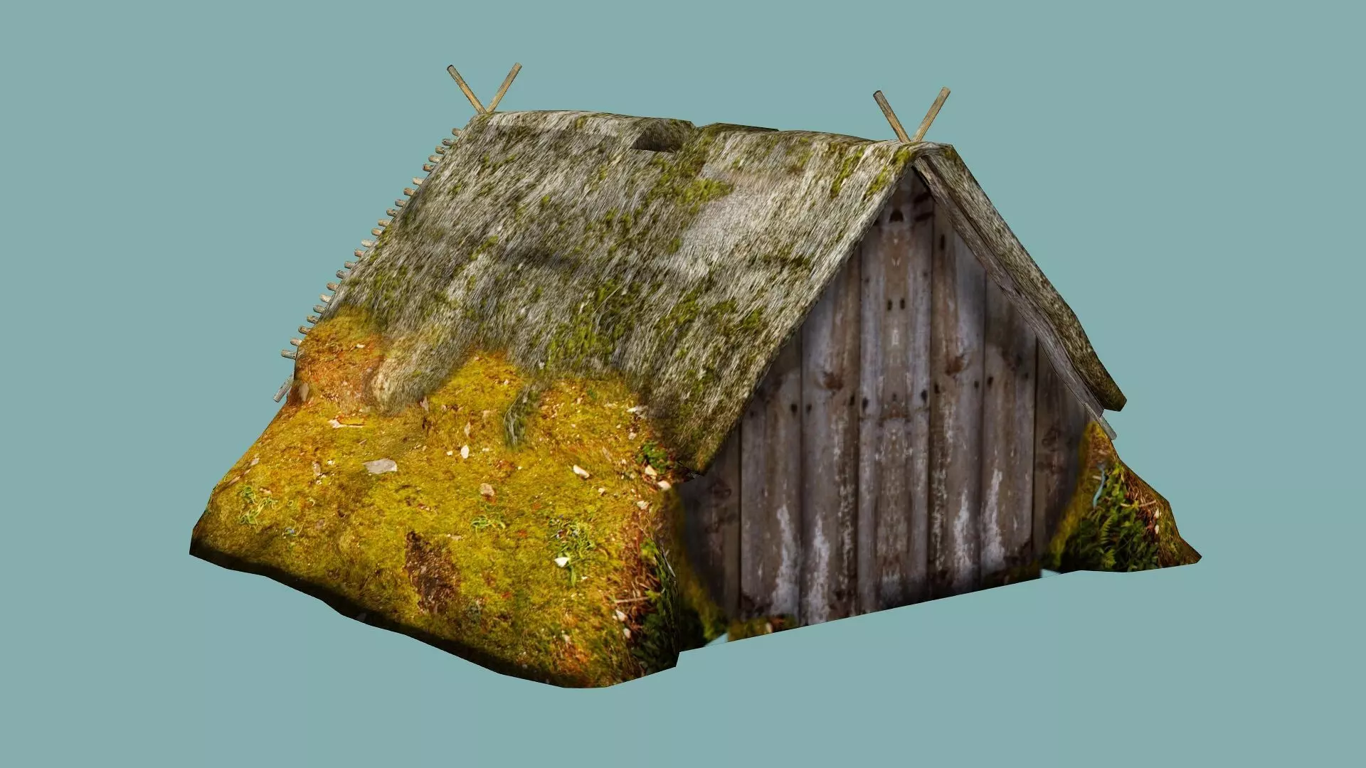 Fantasy Medieval Exclusive Village Hut House PPB 3D Model Low-poly 3D model_3