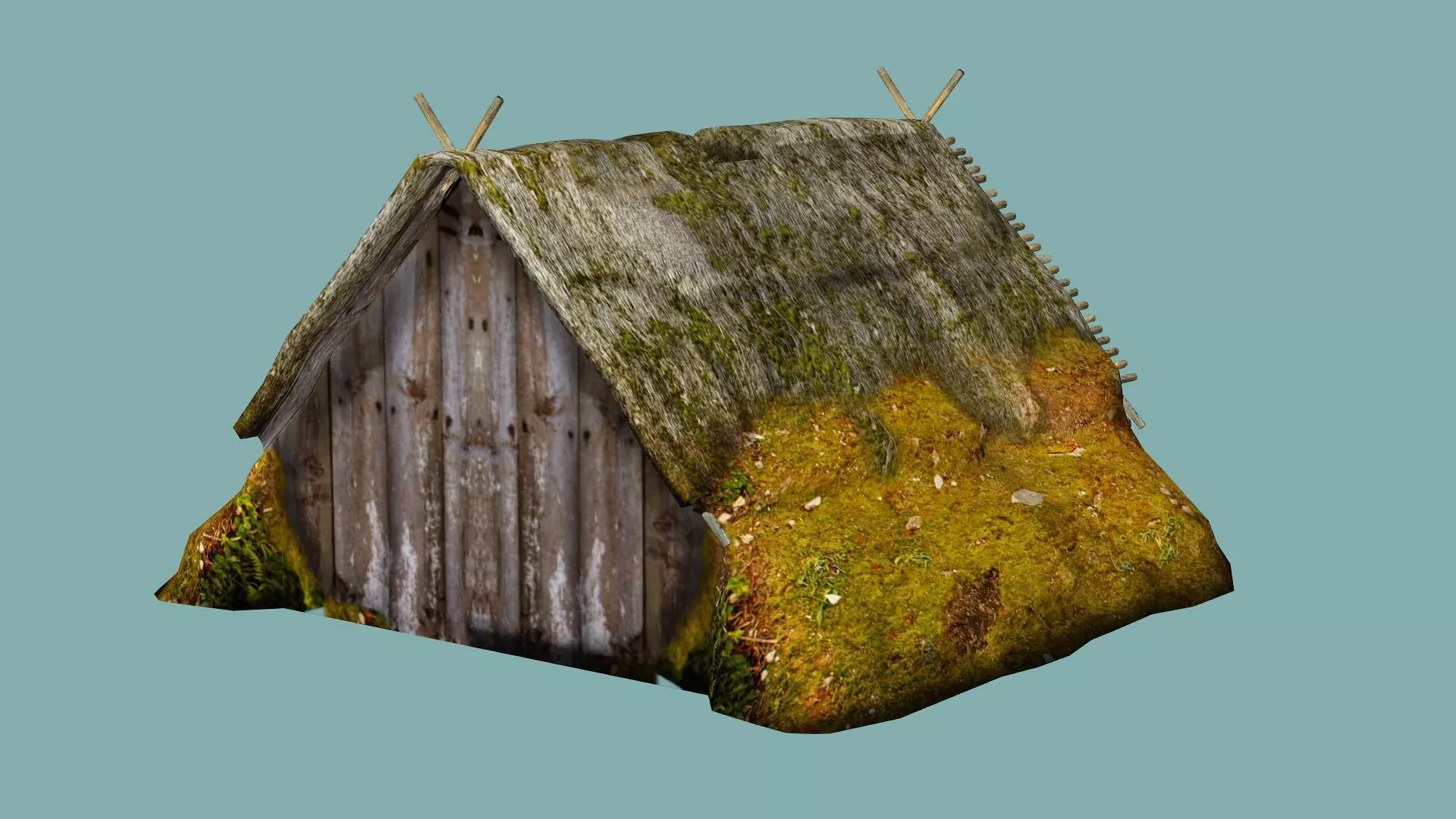 Fantasy Medieval Exclusive Village Hut House PPB 3D Model Low-poly 3D model_4
