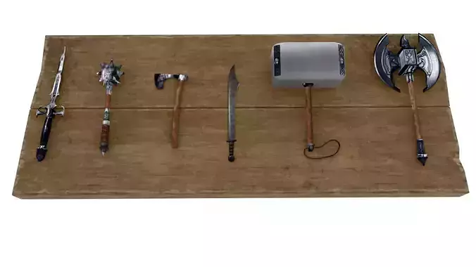 Low Poly Medieval Weapons Pack