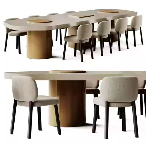 Bross Aretha Chair and Sancal Bold Table