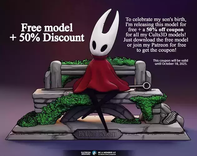 Hollow Knight Silksong Fan Art 50 Percent Discount GIFT