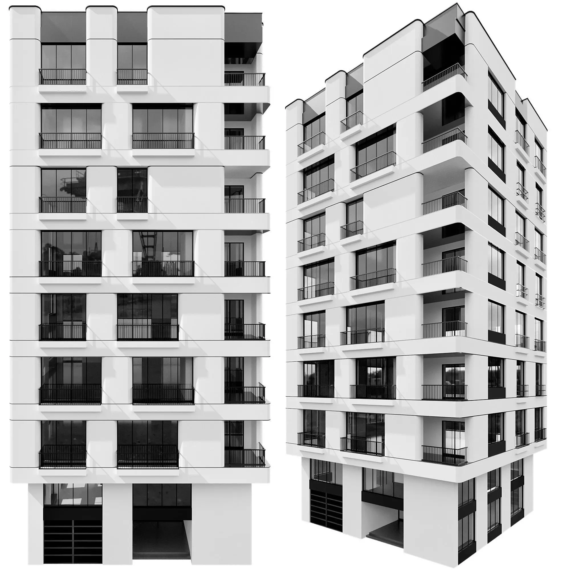 RESIDENTIAL BUILDING NO111 A 3D model