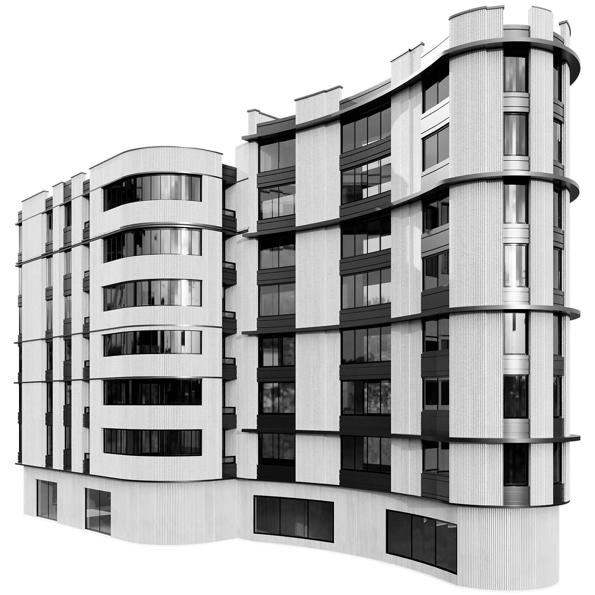 RESIDENTIAL BUILDING NO110 A 3D model