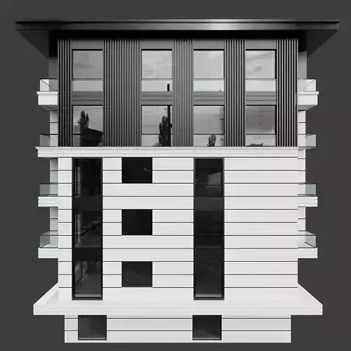 RESIDENTIAL BUILDING NO109 A 3D model 7