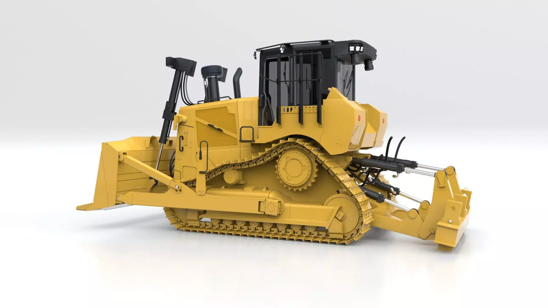 Bulldozer Medium 3D model_20
