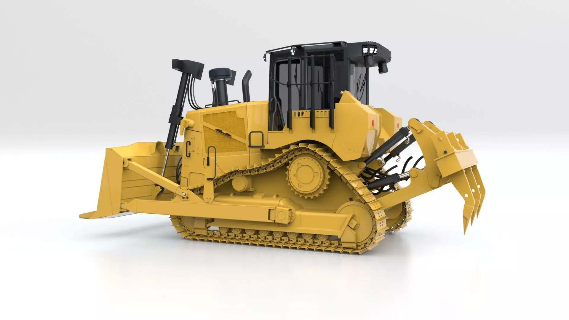 Bulldozer Medium 3D model_19