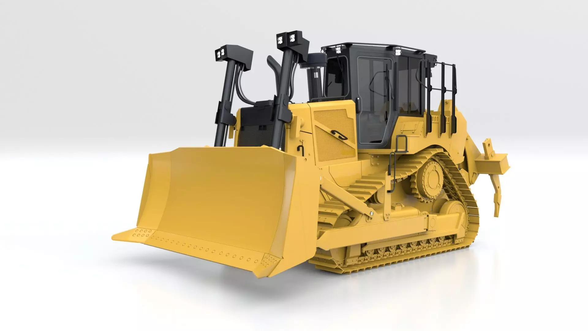 Bulldozer Medium 3D model_23