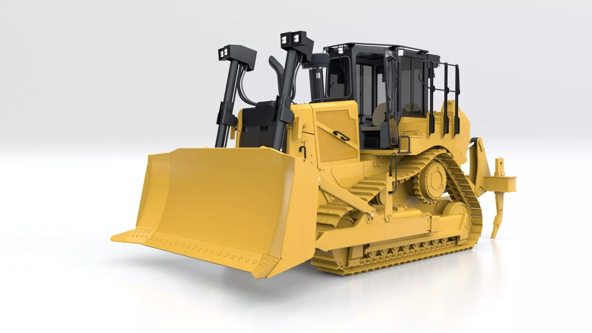 Bulldozer Medium 3D model_15