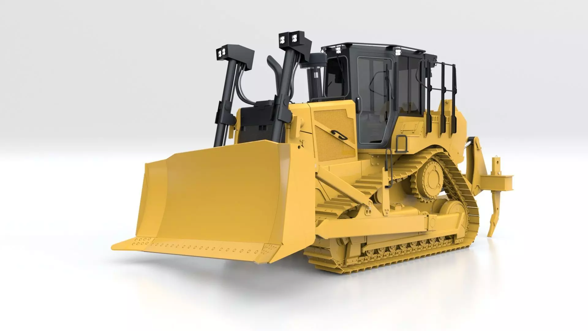 Bulldozer Medium 3D model_13