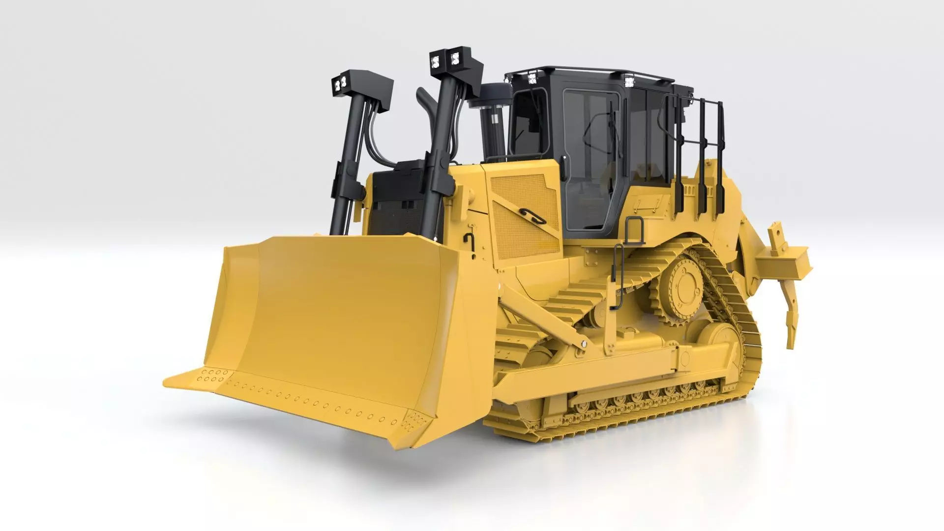 Bulldozer Medium 3D model_27