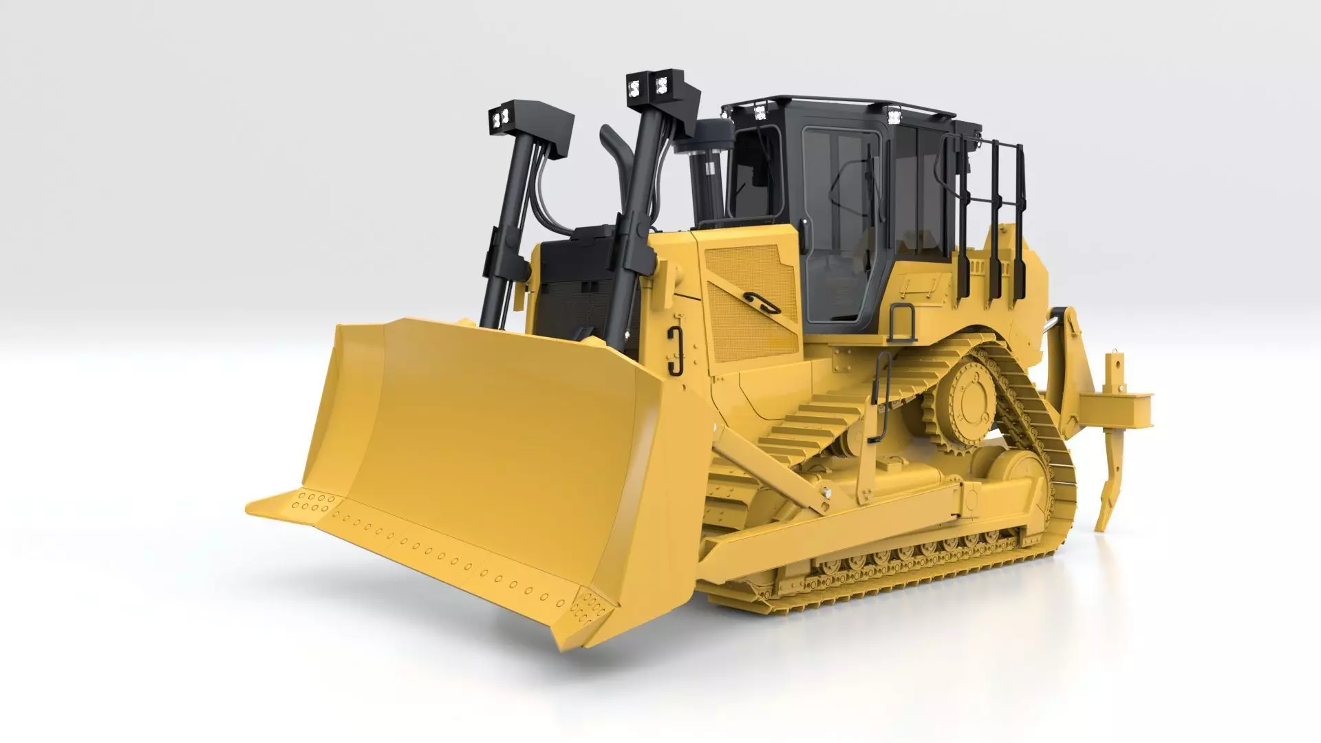 Bulldozer Medium 3D model_14
