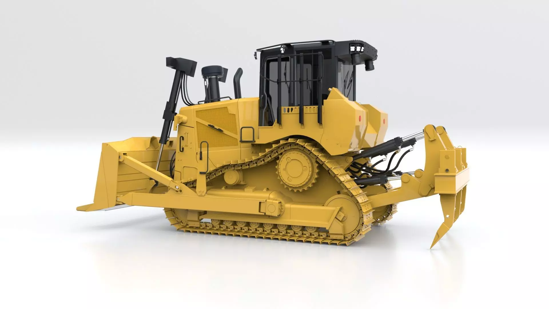 Bulldozer Medium 3D model_18