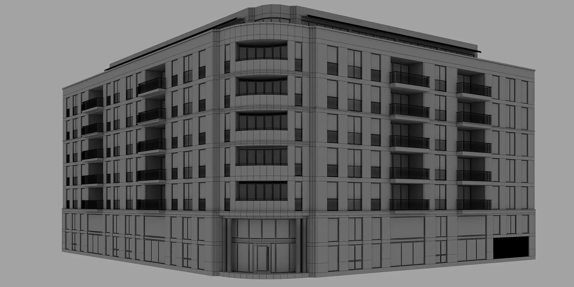 RESIDENTIAL BUILDING NO106 A 3D model_13