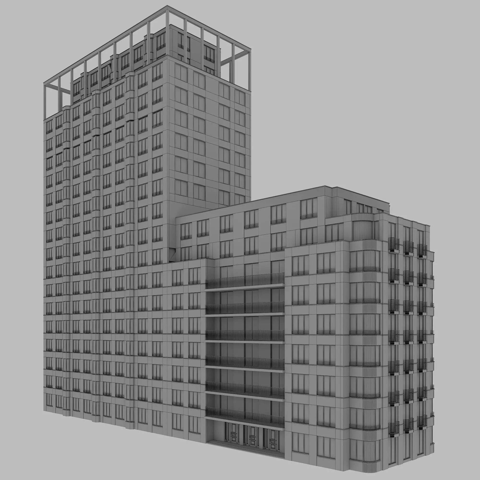 RESIDENTIAL BUILDING NO105 A 3D model_13