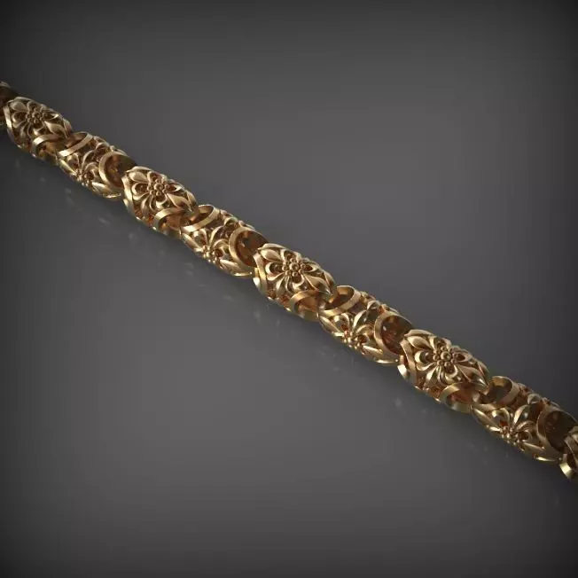 Chain and bracelet  3D print model_0