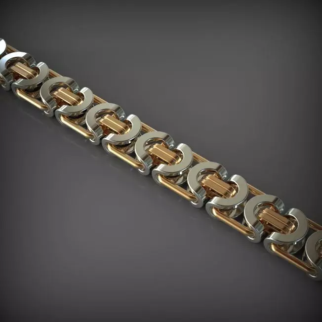 Chain and bracelet  3D print model_0