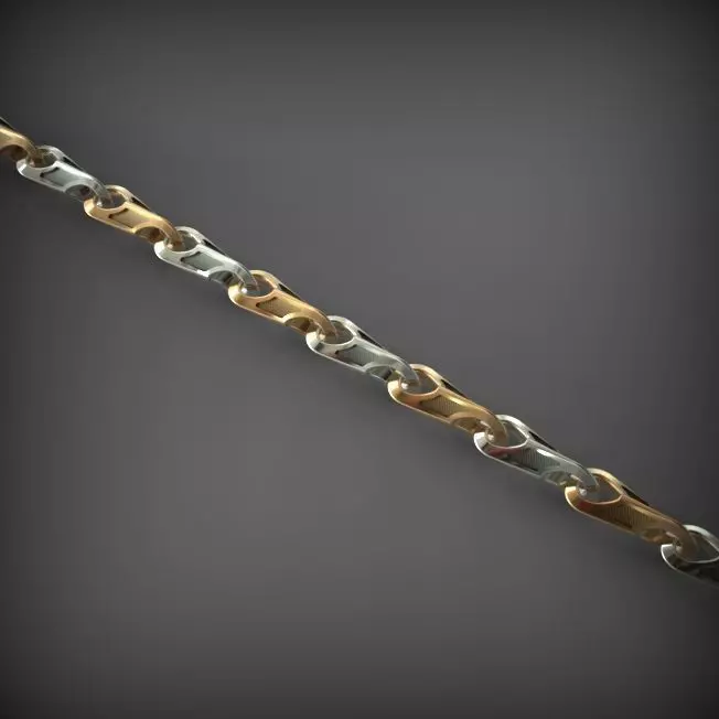 Chain and bracelet  3D print model_0