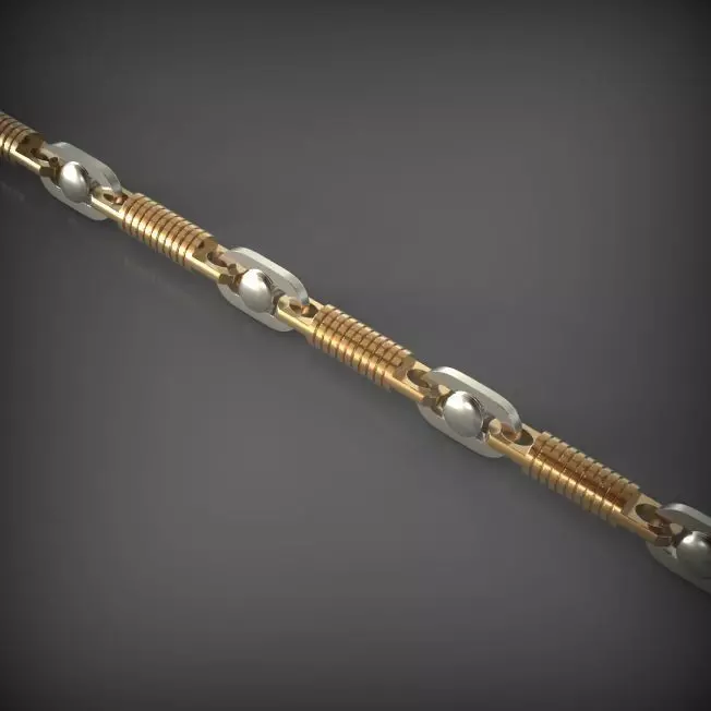 Chain and bracelet  3D print model_0