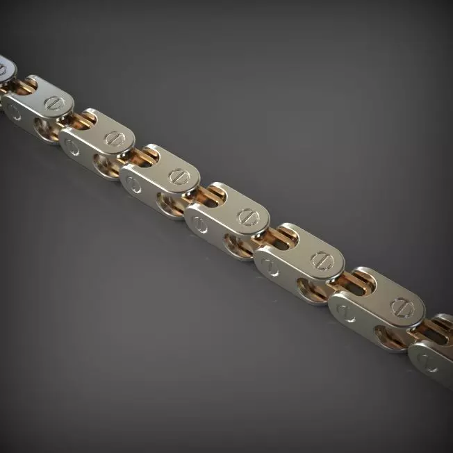 Chain and bracelet  3D print model_0