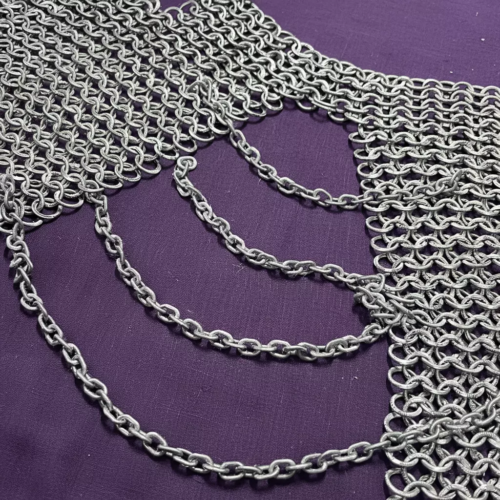 Chainmail Shoulder Armor 3D print model_4