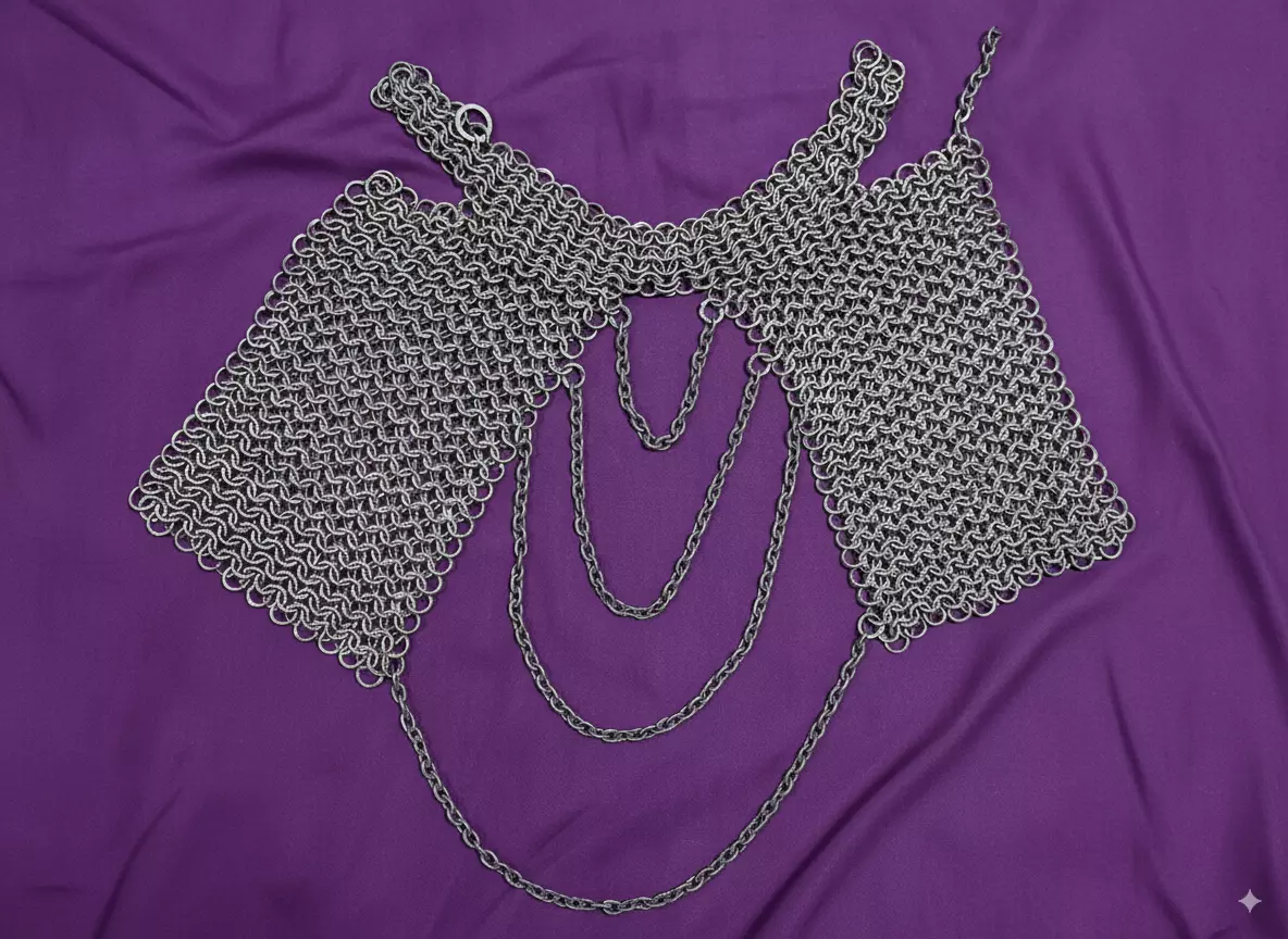 Chainmail Shoulder Armor 3D print model_5