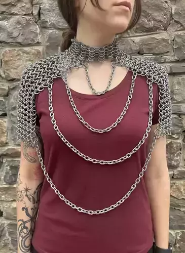 Chainmail Shoulder Armor 3D print model Chainmail Shoulder Armor 3D print model