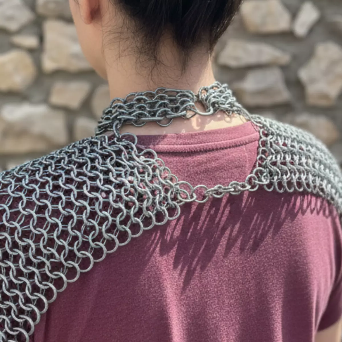 Chainmail Shoulder Armor 3D print model_3