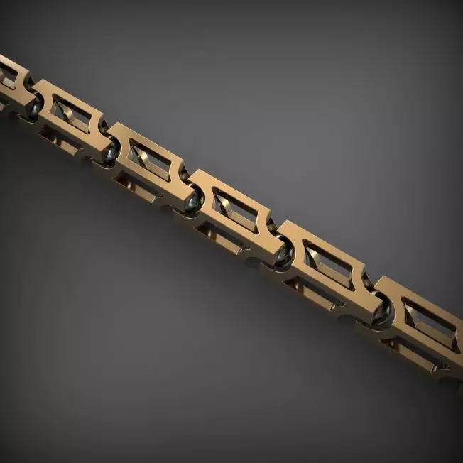 Chain and bracelet  3D print model_0