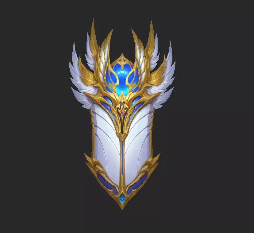 Light Divine Shields of the Archangel v2 Low-poly 3D model_4