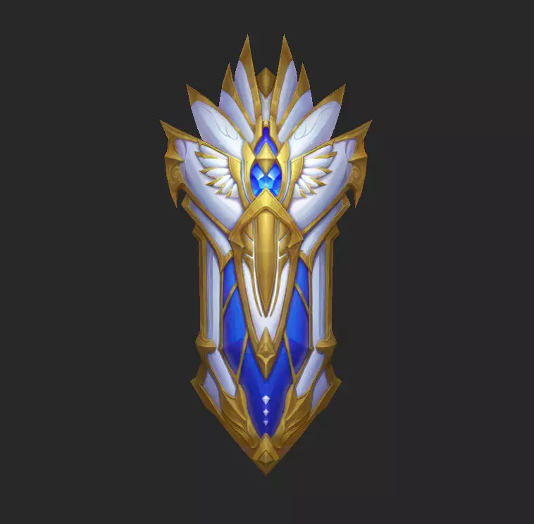 Light Divine Shields of the Archangel v2 Low-poly 3D model_3