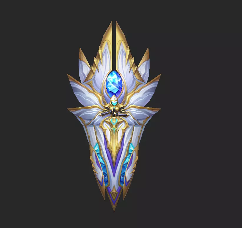 Light Divine Shields of the Archangel v2 Low-poly 3D model_9