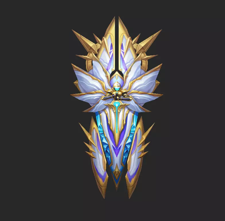 Light Divine Shields of the Archangel v2 Low-poly 3D model_10