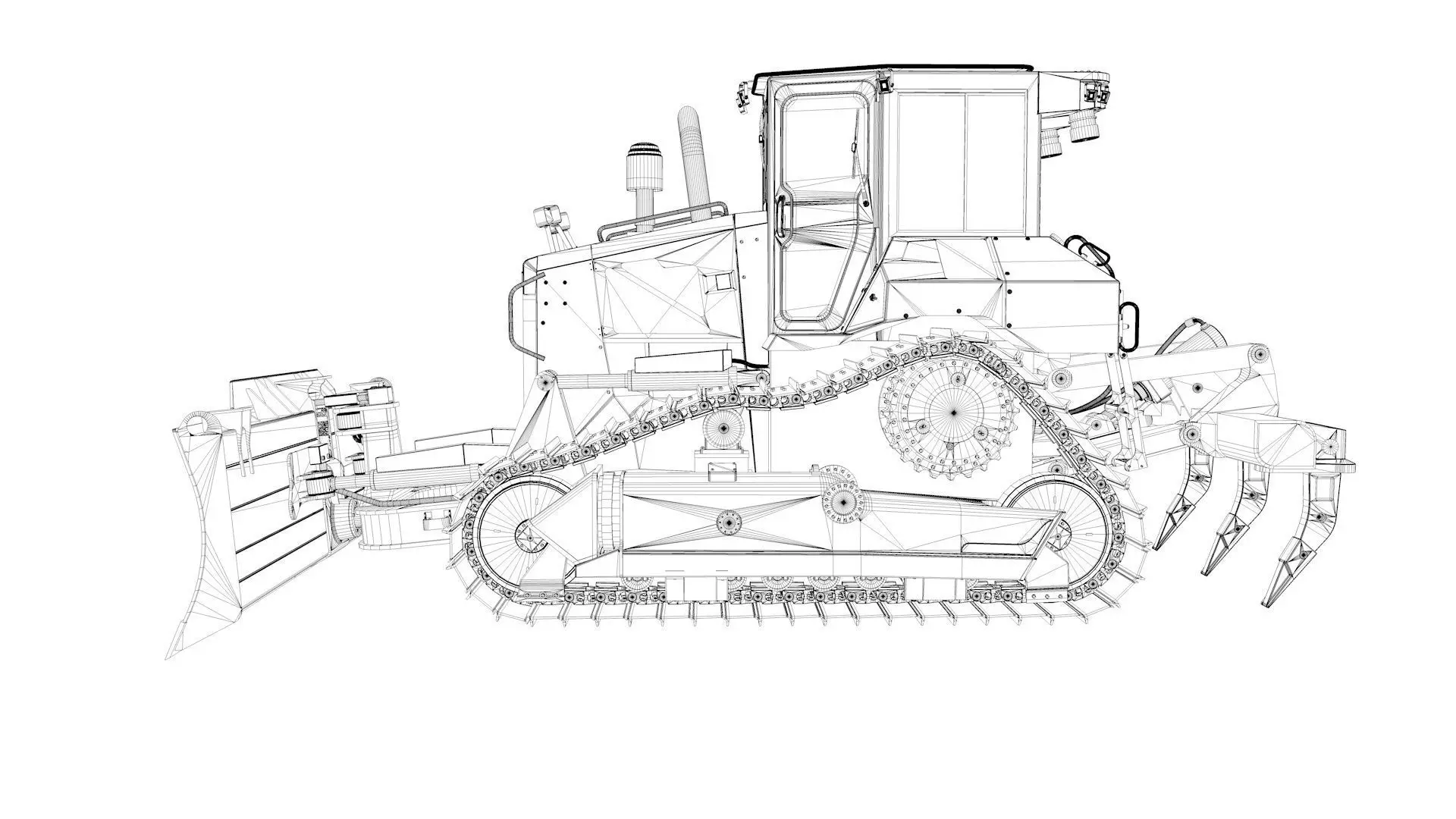 Medium Bulldozer 1 3D model_58