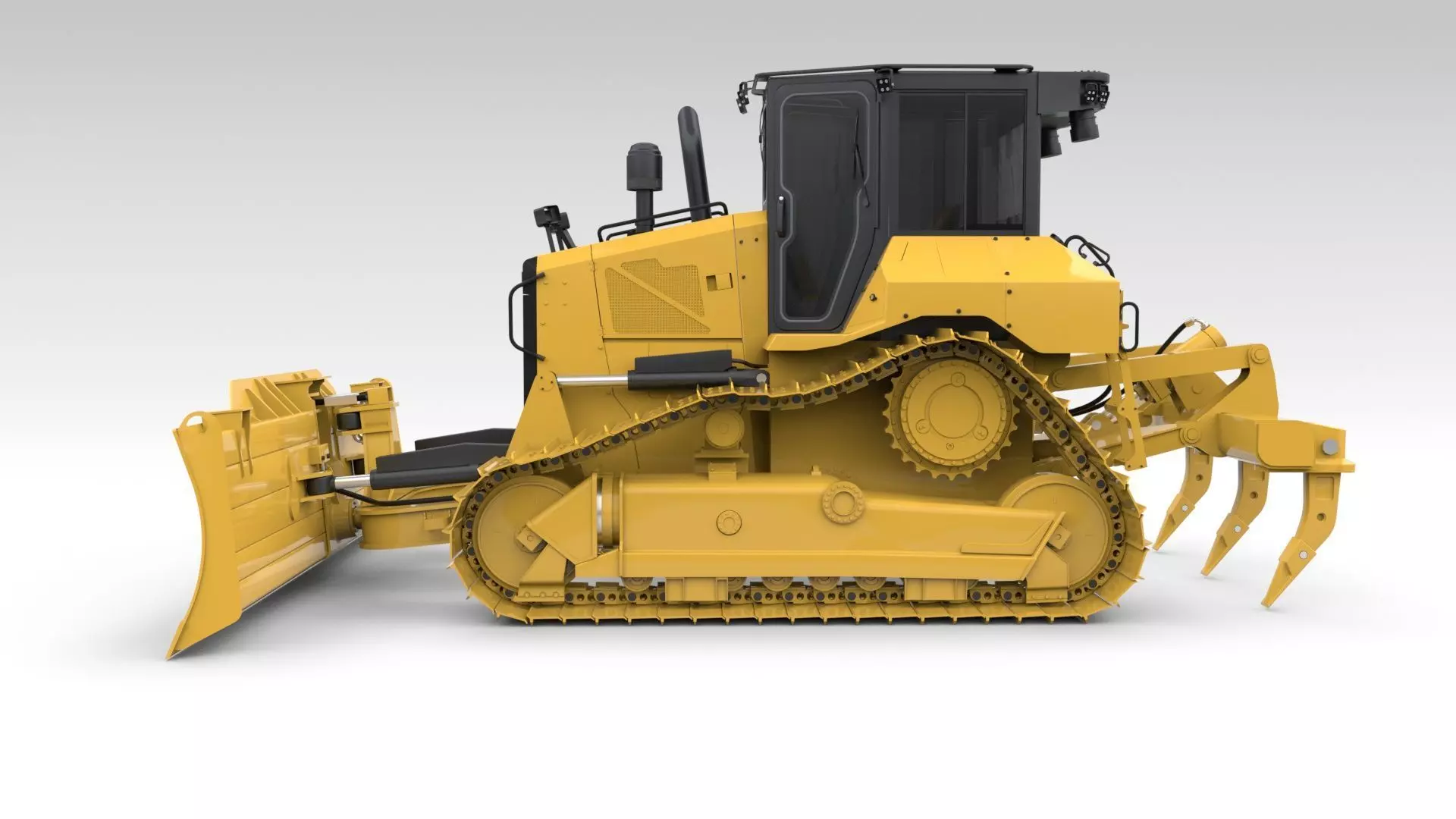 Medium Bulldozer 1 3D model_2
