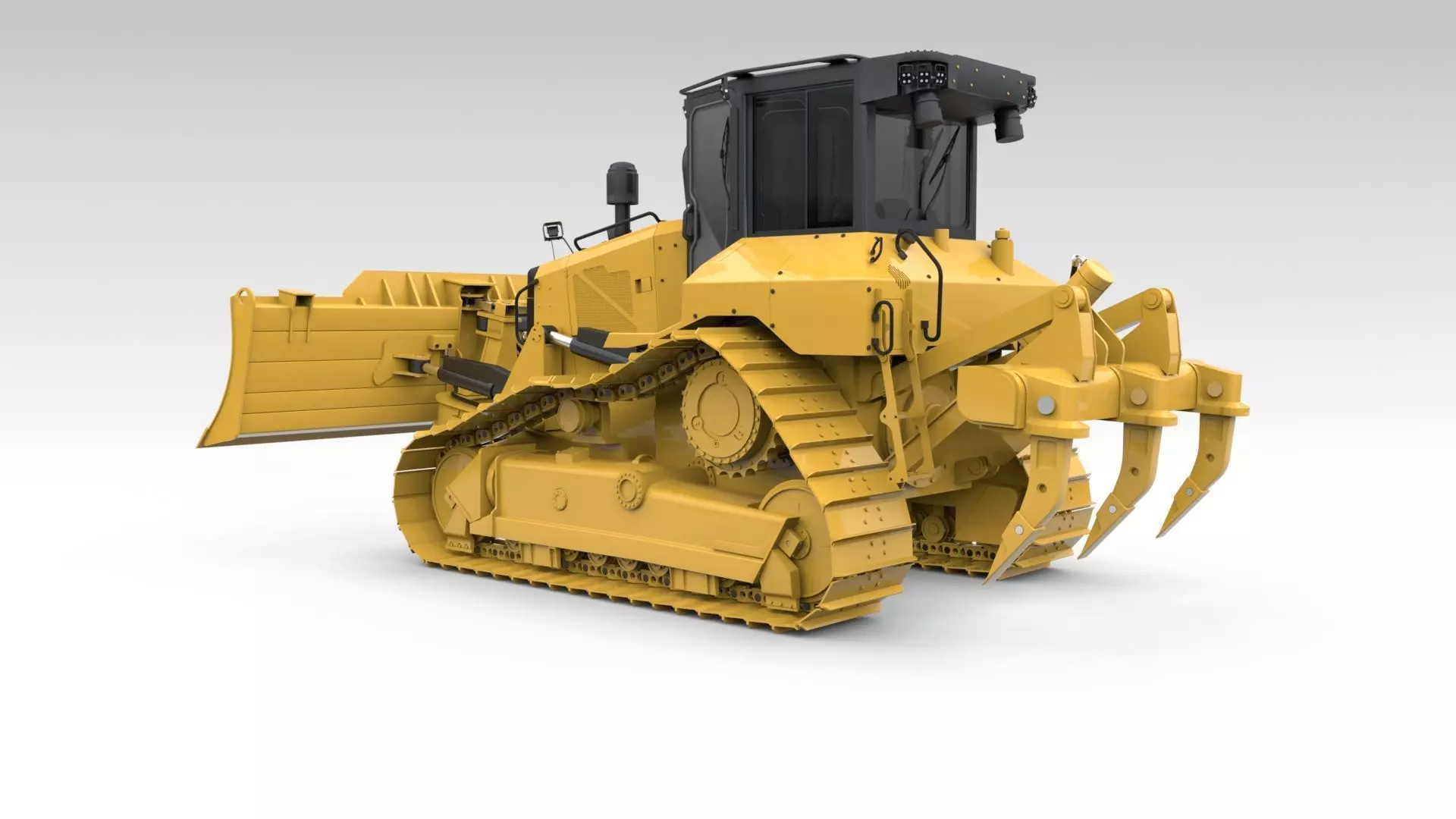 Medium Bulldozer 1 3D model_43