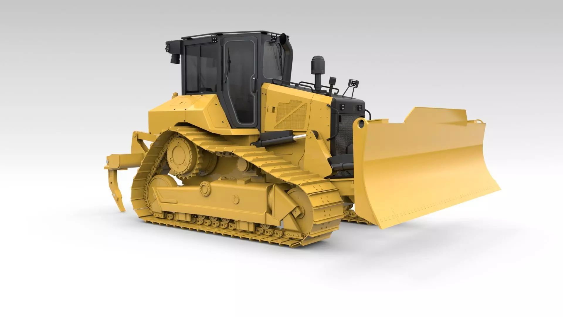 Medium Bulldozer 1 3D model_9
