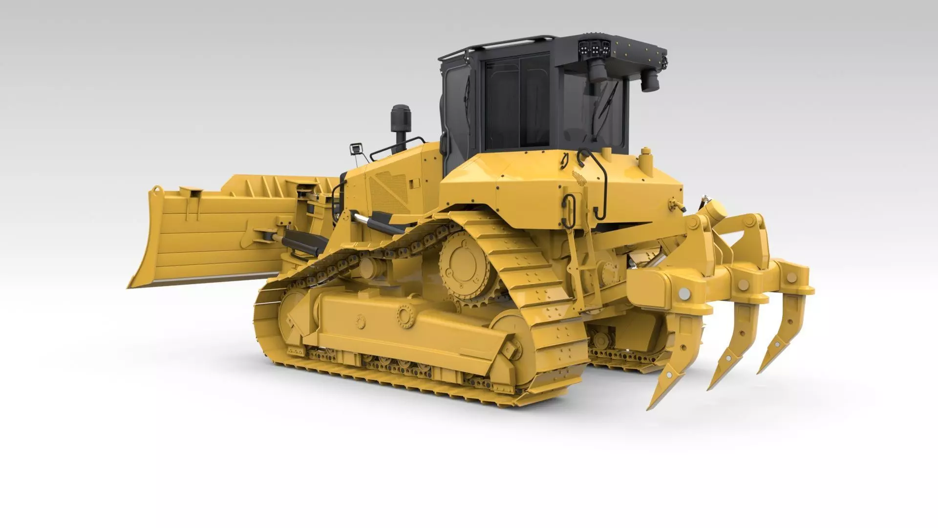 Medium Bulldozer 1 3D model_40