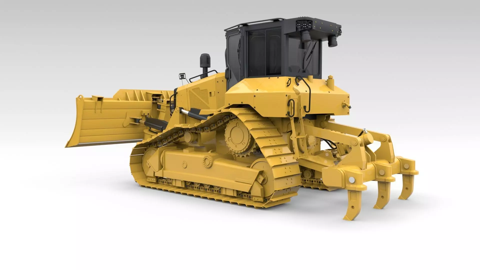 Medium Bulldozer 1 3D model_49