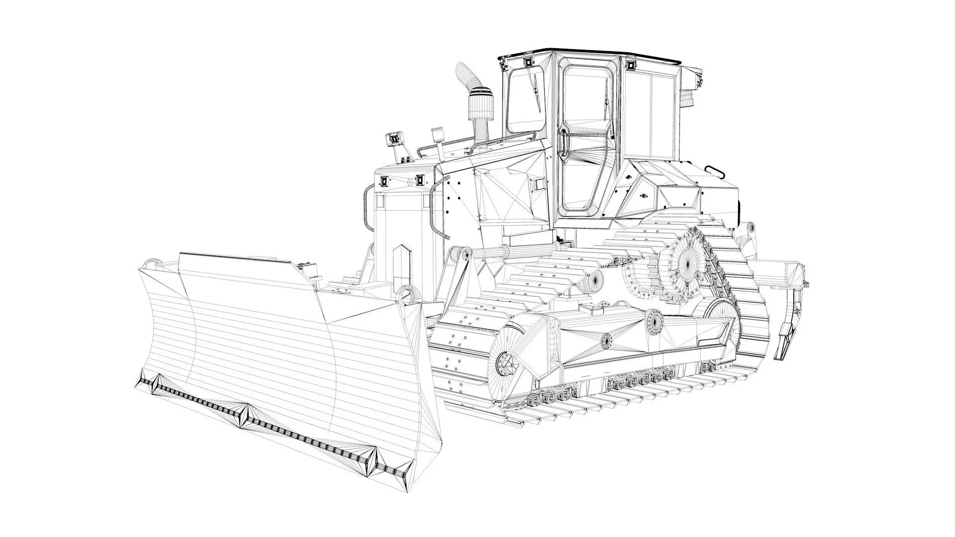 Medium Bulldozer 1 3D model_57