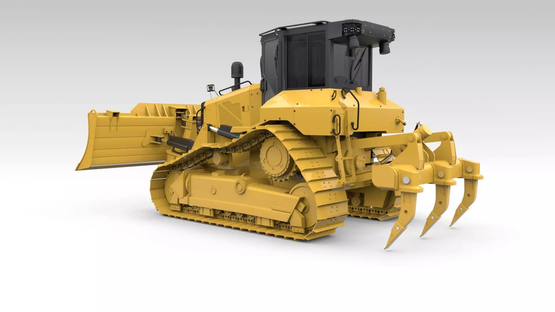 Medium Bulldozer 1 3D model_39