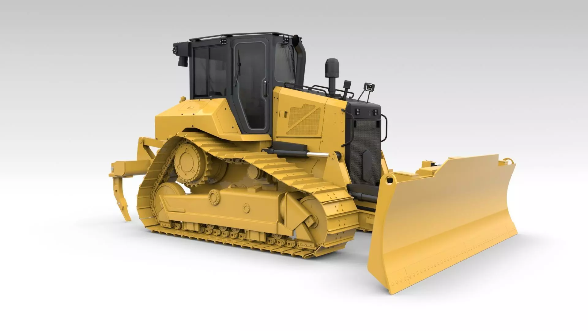 Medium Bulldozer 1 3D model_7