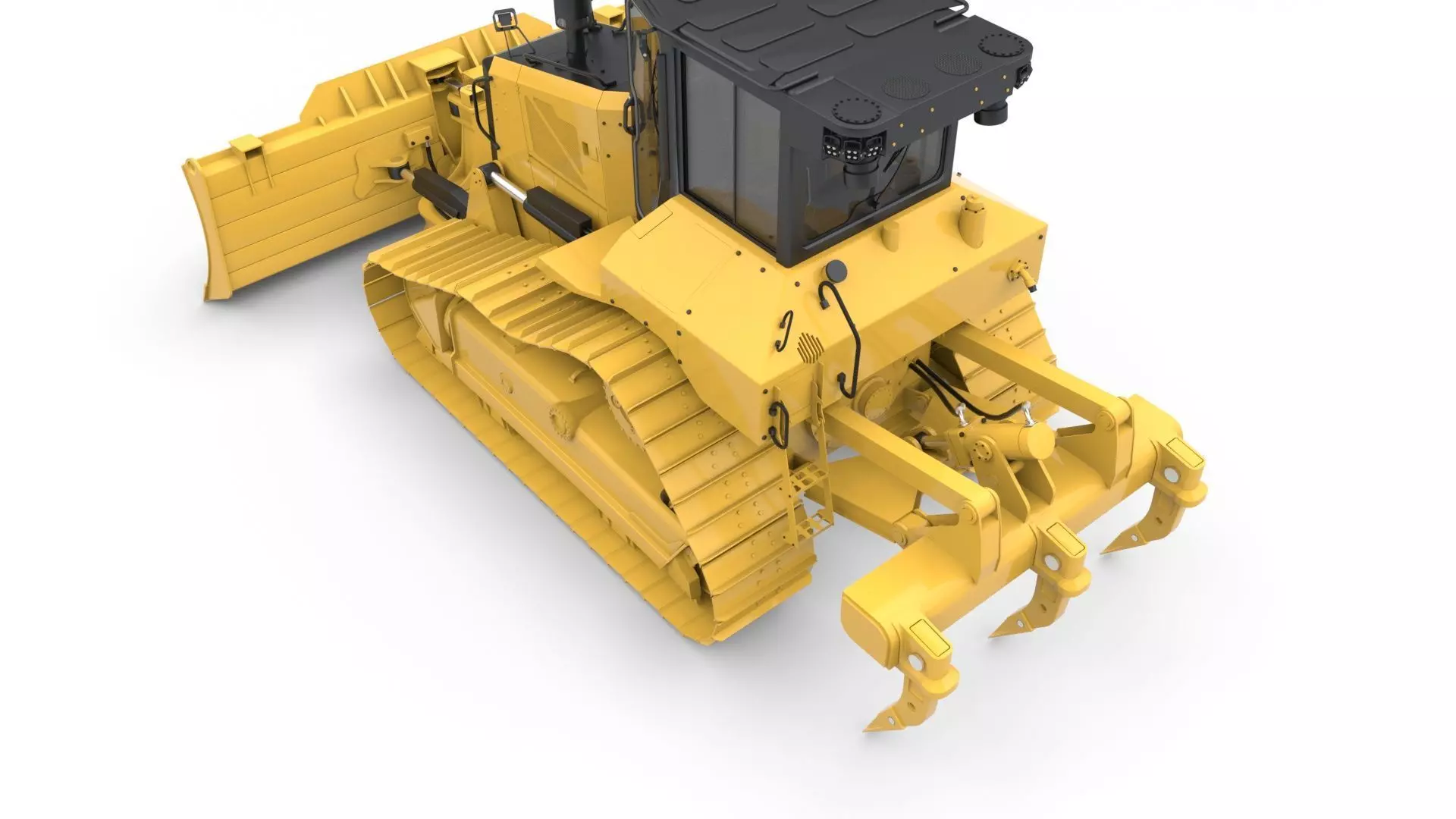 Medium Bulldozer 1 3D model_4